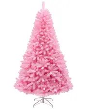 First Traditions 7.5ft Color Pop Pink Tree With Metal Star Base