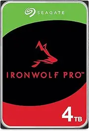 Seagate IronWolf Pro, NAS, 3.5" HDD, 4TB, SATA 6Gb/s, 7200RPM, 256MB Cache, 5 Years or 2M Hours MTBF Warranty
