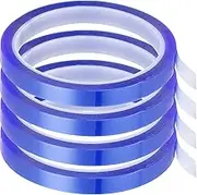 uxcell Heat Tape, 4 Rolls 20mmx33m 108ft High Temperature Heat Resistant Tape for Sublimation,Heat Press,Heat Transfer, Circuit Board, No Residue, Blue