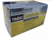 400 tabs TRUST LORATADINE 10MG SAME AS CLARATYNE GENERIC (EXPRES POST)Exp 08/26