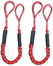 Bling Bling Bungee Dock Line Mooring Rope for Boat 3.5 ft 2 Pack
