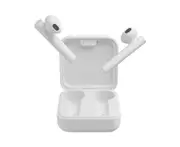 Wireless Bluetooth-compatible Earphone Charge Box Touch Control Earbud for SBC/AAC Headset - White