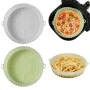 Silicone Round Baking Tray Air Fryer Liner Pizza Oven Basket Mat FDA Certified