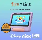 Amazon Fire 7 Kids Tablet Newest Model Ages 3-7 Parental Control 16GB Purple 7in