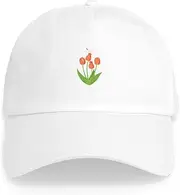 [CafePress] Tulips & Bees Adjustable Baseball Cap