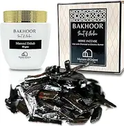 Muattar Oud Amber 50g (Wood Chips Incense) | Use with Bakhoor Charcoal or Bakhoor Burner Electric (Carbon Para Incienso) | Arabic Perfume for Women - Compatible with Bakhoor Oud Hair Brush