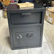2.6 Cubic Fireproof Depository Safe Box Electronic Code Lock Safe w/ Drop Slot