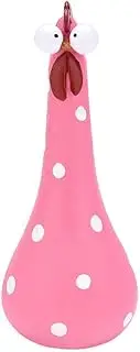 Silly Chicken Garden Decor Funny Chicken Statues for Yard and Garden Art Decorations Cute Concrete Chickens with Long Neck Big Eyes Lawn Ornaments and Statues (Pink)
