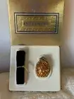 ESTEE LAUDER SOLID PERFUME COMPACT GOLDEN PINEAPPLE "KNOWING" 1996 MIB