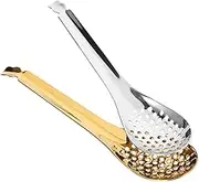 KICHOUSE Slotted Bar Spoon Small Slotted Serving Spoon Household Utensil for Appetizers Salads