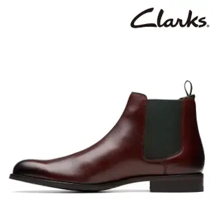 【Clarks】男鞋 Craft Arlo Top 經典時尚流線輪廓切爾西靴 短靴(CLM73461B)