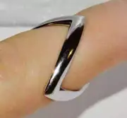 925 Sterling Silver Double Wishbone Ring ALL size ,Double Wishbone Ring