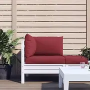 Pallet Cushions Wine Red 3 pcs - Outdoor Chair Seat Cushion, Soft Foam Pads for Patio Dining Chairs, Breathable Oxford Fabric Kitchen Cushion Set