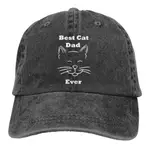 新款時尚 BEST CAT DAD EVER SQUINTY KITTY 貓臉可調節帽子情侶版