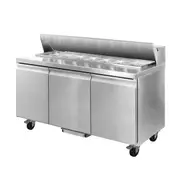 Thermaster Three Large Door Sandwich Bar - Salad Bar Fridges (SLB180) - SLB180