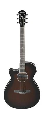 Ibanez AEG7 Left-handed Acoustic-electric Guitar - Dark Violin Sunburst