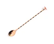 Stirring Spoon Food Grade Rust-proof Stainless Steel Wine Cocktail Glassware Stirring Spoon Mini Gadget for Home-Rose Gold