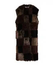 Marni Shearling Long Vest IT40 PEAT