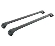 For Opel Frontera 1992-1998 Roof Rack System Carrier Cross Bars Aluminum Black