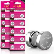 LiCB 20 Pack SR626SW/377/AG4/LR626 1.5V Button Cell Watch Batteries