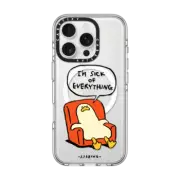 iPhone 16 Pro Clear Case MagSafe Compatible Melting duck