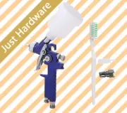 125ml cc 0.8mm Nozzle Mini Vehicle Gravity Feed HVLP Air Paint Spray Gun Kit
