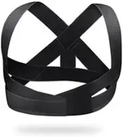 Corrector Correction Adjustable Therapy Shoulder Support Back Brace Belt Massager Tool Easy to Use,Black-Medium,Black-Medium