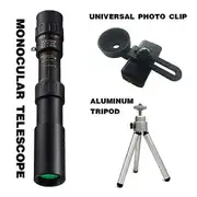 10-300X Zoom Military Metal HD Bak4 Powerful Binoculars Long Range Quality Portable Professional Telescope Monocular for Hunting Set