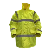 Sealey 806XL Hi-Vis Yellow Motorway Jacket with Quilted Lining - X-Large