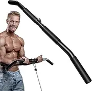 Tricep Pull Down Bar, LAT Pulldown Attachment, Strength Training Bar, Non-Slip Comfortable Handles, Heavy-Duty Iron Construction, Home & Gym Fitness Equipment, 31 in.