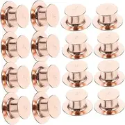 SHINEOFI 1 Box Round Jewelry Buckle Decorative Pins Replacement Flat Pin Backs Pin Badge Back Professional Pin Keeper Pin Backs Locking Brooch Backs Keepers Major Alloy Pin Lock