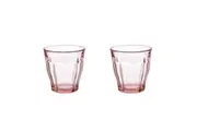 2x 4pc Duralex Picardie 250ml Glass Tumbler Drinking Water Juice Cup Set Rose