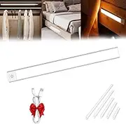 Tiverio Home Motion Sensor Lights, Punch-Free Smart Sensor Magnetic Rechargeable LED Lights, Peel and Stick Bar Light, 2025 Smart Wardrobe Light (Silver,23.5inch)