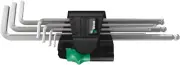 Wera 950/7 Magnetic Chrome Ball End Hex-Plus L-Key Set Metric 7 Pce 022101