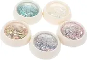 minkissy DIY Fingernail Art Decor Supplies Boxes of Glitter Sequins Shimmering Resin Fillers Easy Application for Home Craft Projects