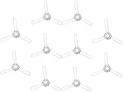 Uonlytech Light Fixture Clip Lampshade Adapter Clip 10pcs DIY Lampshade Spring Set