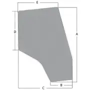 3907222M1 New Tractor RH Door Glass Fits Massey Ferguson 6140 6150 6170 6180 +