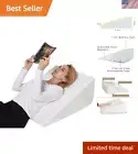 Ergonomic Triangle Wedge Pillow - Removable Cover for Ultimate Comfort & Support