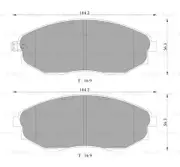 Bosch Front Brake Pads for Holden Epica EP 2.5L Petrol X25D1 2007 - 2011