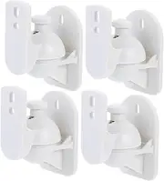 DOITOOL 4pcs Rotating Speaker Wall Mounts Strong Loading Capacity Adjustable Speaker Brackets for Home Theater