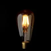 VINTAGE LED Vintage LED Light Globe - ST64 - 6W Screw Smoked
