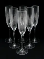 Set of 6 Stolzle Lausitz ANGELINA 5 3/8 oz Champagne Flutes No. A913077186T