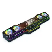 V18 Dazzle Colour Speakers Home Desktop Computer Game Big Sound LED Colour3198