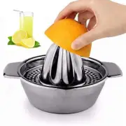 Stainless Steel Lemon Squeezer Juice with Bowl Container for Oranges Lemons