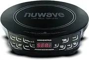 Nuwave Flex Precision Induction Cooktop, 26cm Shatter-Proof Ceramic Glass, 16.5cm Heating Coil, 45 Temps from 40°C to 250°C, 3 Wattage Settings 900, 1500 & 2000 Watts, Black