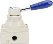 4HV210 08 Air Valve, Pneumatic Hand Lever Valve, 4 Way 2 Positions, Direct Action, 1/4in PT, Aluminum Alloy, Sturdy for Industrial Use