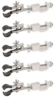Eisco Labs Burette Clamps PVC Round Jaws Classpack of 5