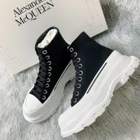 在飛比找蝦皮購物優惠-ALEXANDER MCQUEEN 高筒厚底鞋