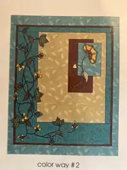 Calypso Quilt Fabric Kit 63” x 80” Bohemian Rhapsody Blue Meadow Designs