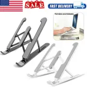 Black White Portable Adjustable Laptop Stand Notebook Tablet Holder Foldable